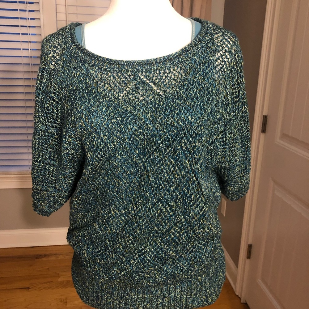 2 Pc Sweater and Tank. Size M. Turquoise